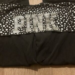 victorias secret PINK bedazzled flared leggings